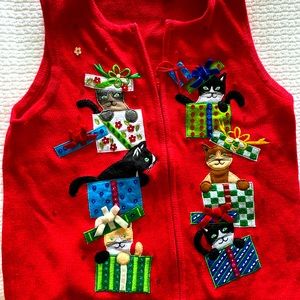 Cuddly Cats Christmas Sweater Vest